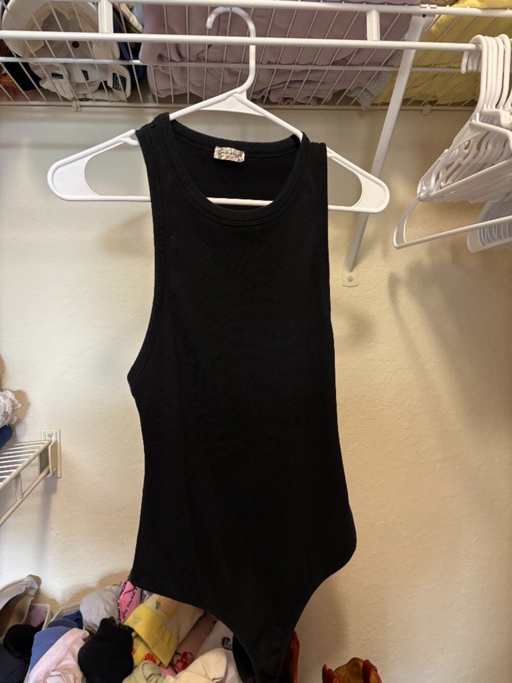 Free people M black bodysuit